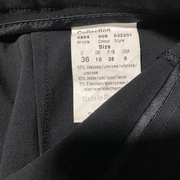 German Designer Flared Black Pants by Cambio - Picture 7 of 10